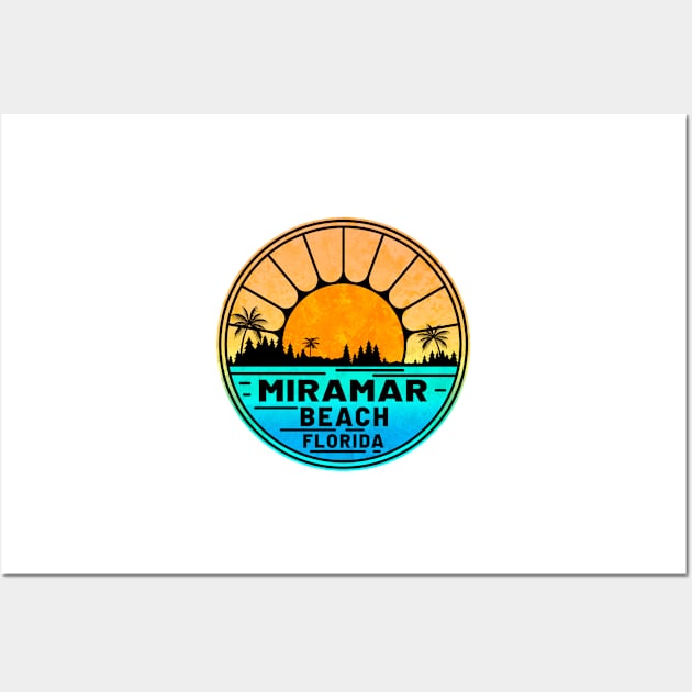 Miramar Beach Florida Palms Panhandle Emerald Coast Wall Art by TravelTime